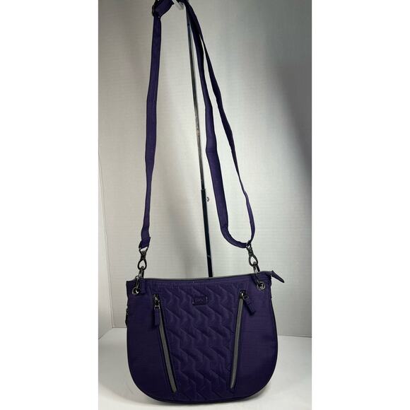 LUG Swivel Purple Concord Crossbody Convertible Purse Bag - Picture 1 of 12